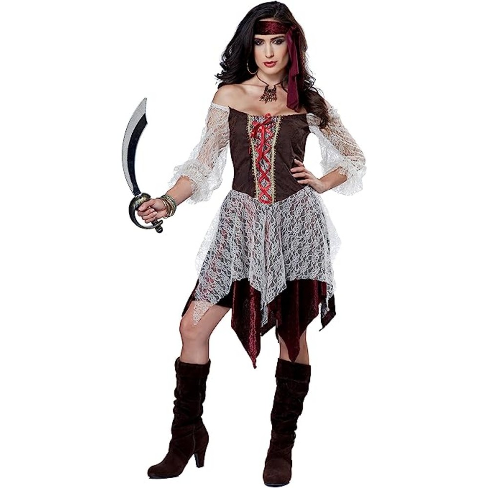 California Costumes Women's South Seas Siren Costume, Brown/Cream, X-Large